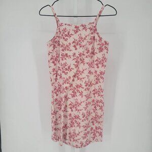 Vintage Y2K Tommy Hilfiger Sz 4 Above Knee Cotton Floral Dress Spaghetti Strap